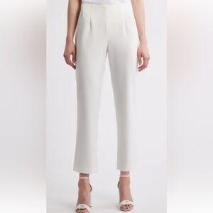 NWT Le Elagia Elegant White Trousers in Sz M